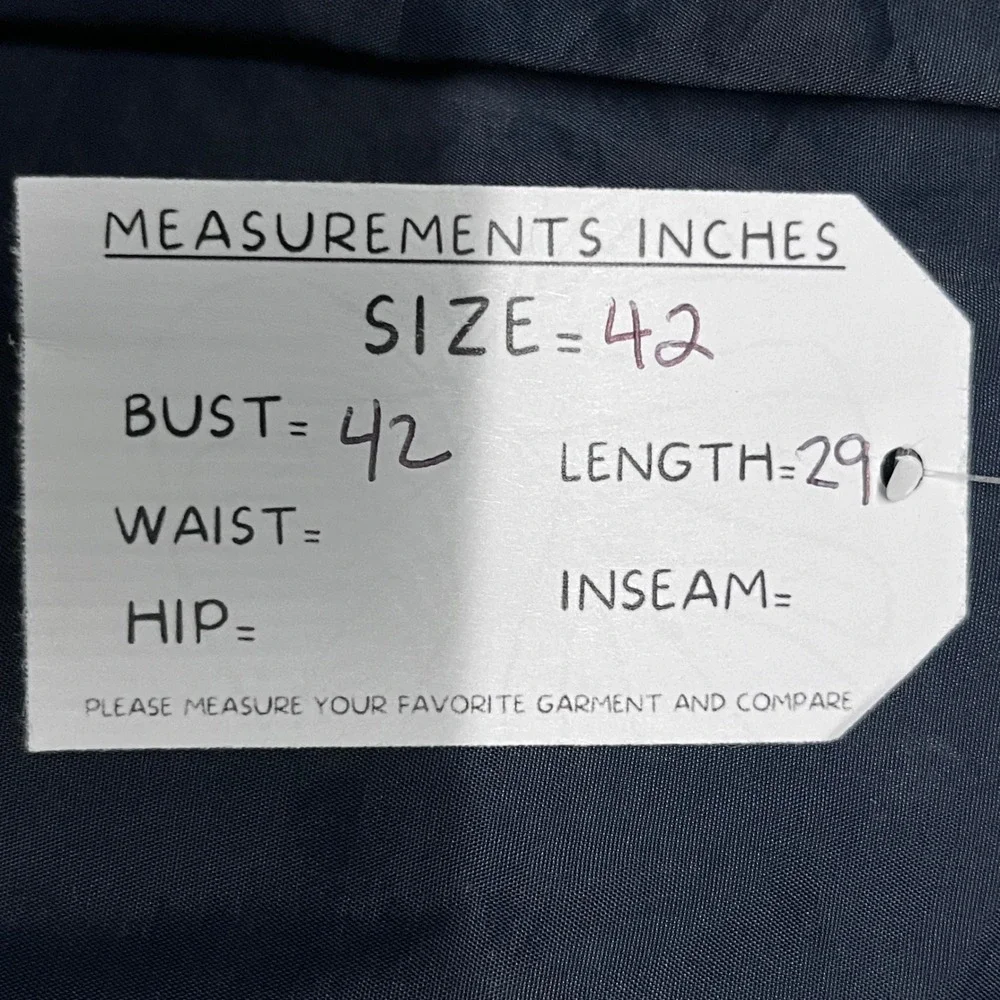 Matinique‎ Lab George Zip Blazer Mens 42 Blue Technical Nylon Hybrid Jacket 3826